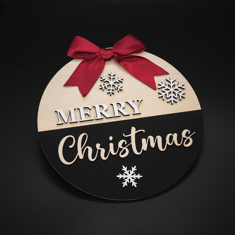 Fuoriporta Natale-nero