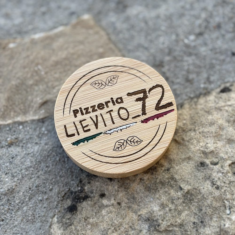 Apribottiglie magnetico - Logo per Pizzeria Lievito_72
